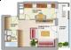 Plan apartament 1 camera Citadella Titan