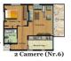 Plan apartament 2 camere
