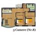 Apartament cu 3 camere