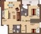 Apartament cu 3 camere la etajul 1