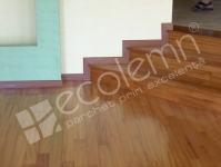 Parchet masiv stejar - model cu bumbi wenge