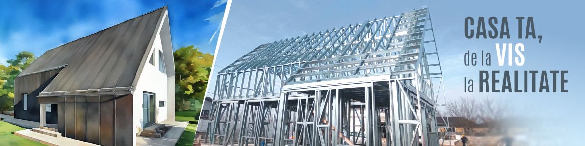Constructor de case pe structură metalică uşoară