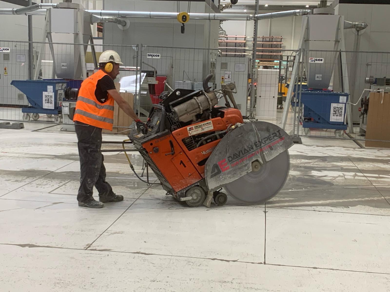 Taierea betonului cu disc diamantat