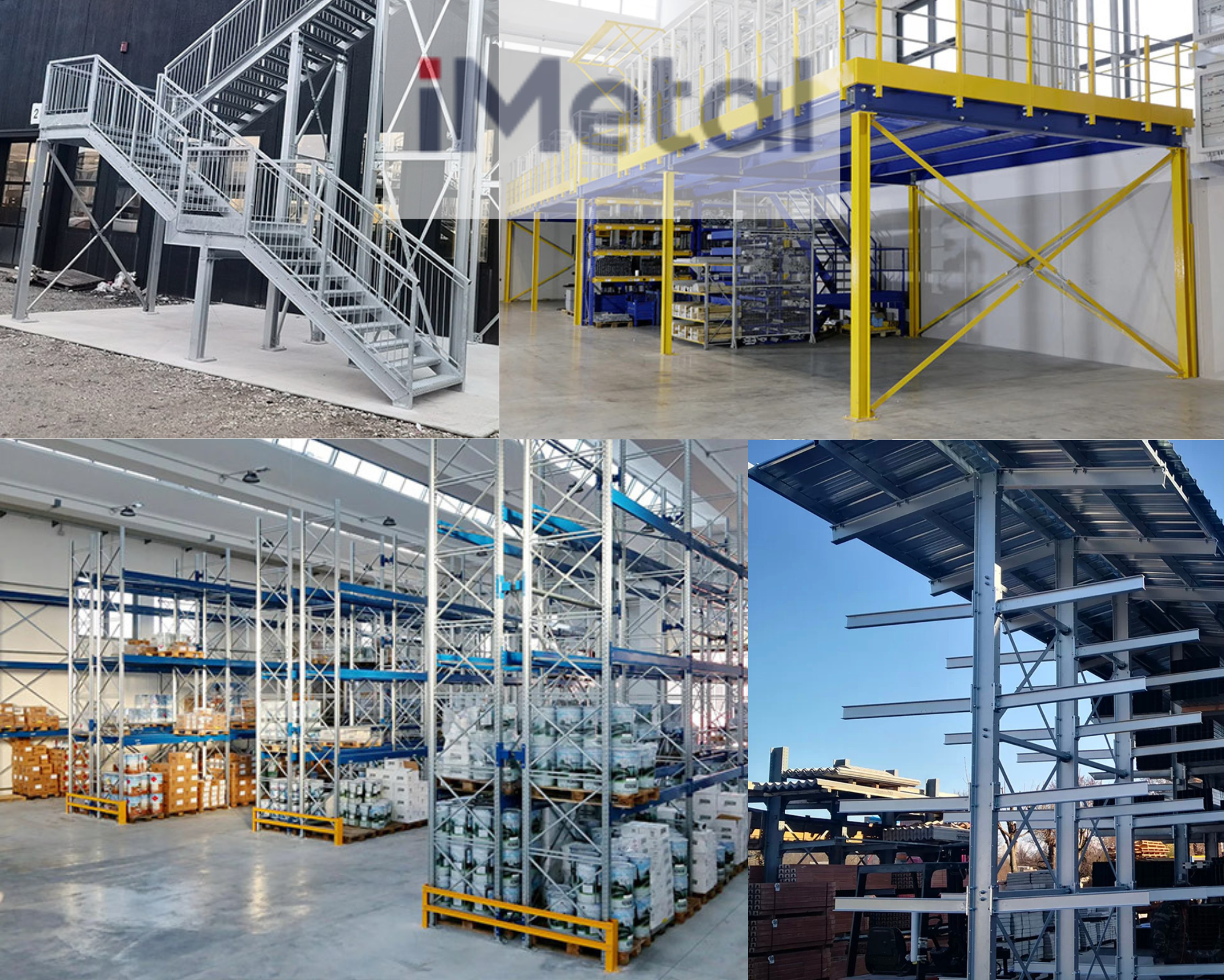 Rafturi industriale, structuri metalice