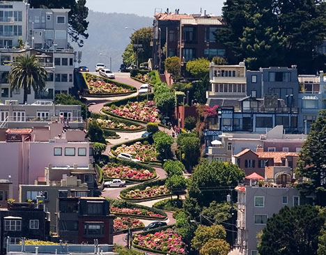 San Francisco, Statele Unite - cele mai "serpuitoare" strazi din lume