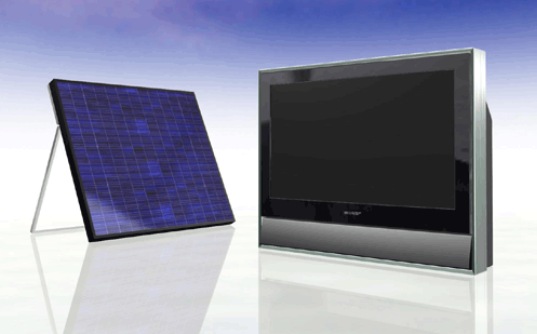 Televizor ce functioneaza cu panouri solare